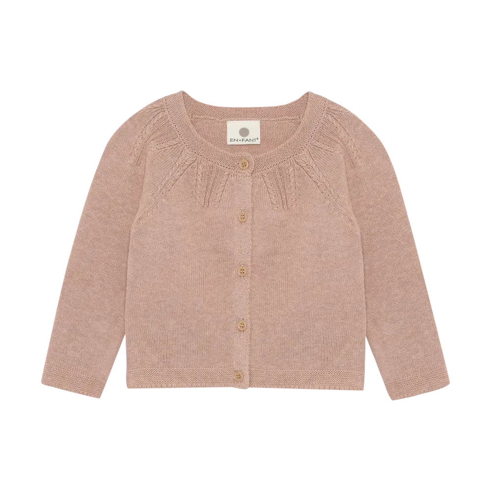 En Fant Cardigan - Adobe Rose - 92