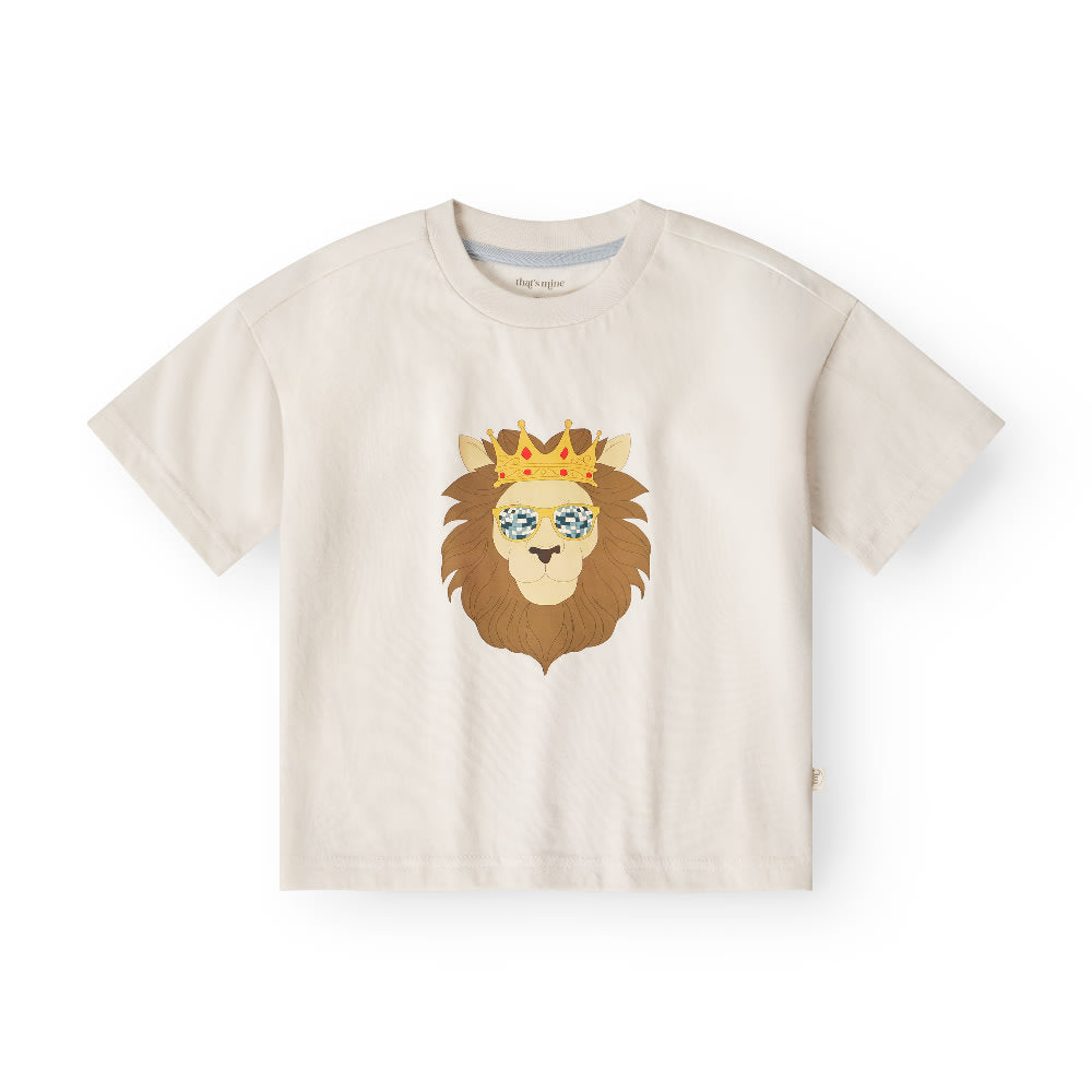 That's Mine - Vilde oversized t-shirt - Lion head - 116cm - 6Y