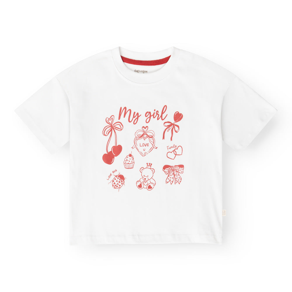 That's Mine - Vilde oversized t-shirt - My girl - 116cm - 6Y