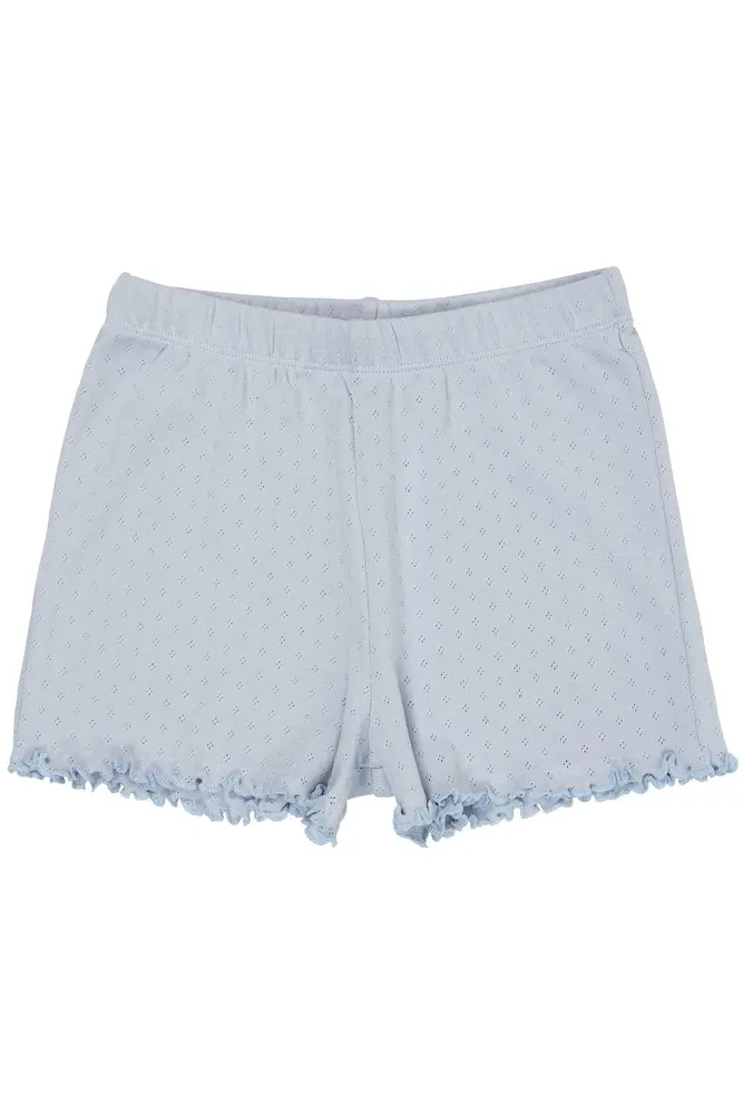 Pointelle shorts - DUSTY BLUE - 116