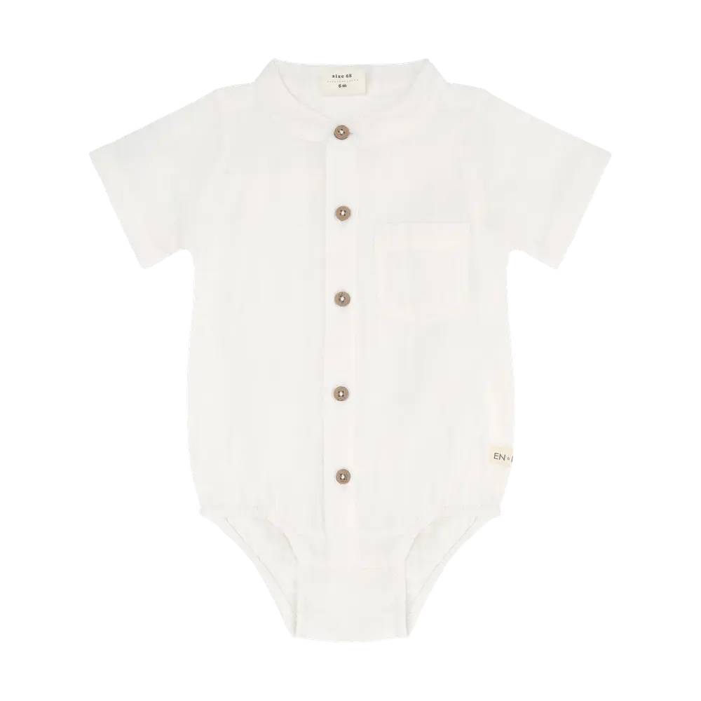 Kortærmet Bodyskjorte - Egret - 56