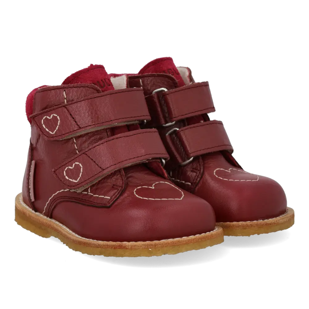 Angulus TEX-støvle m. Hjerter - Berry - 25