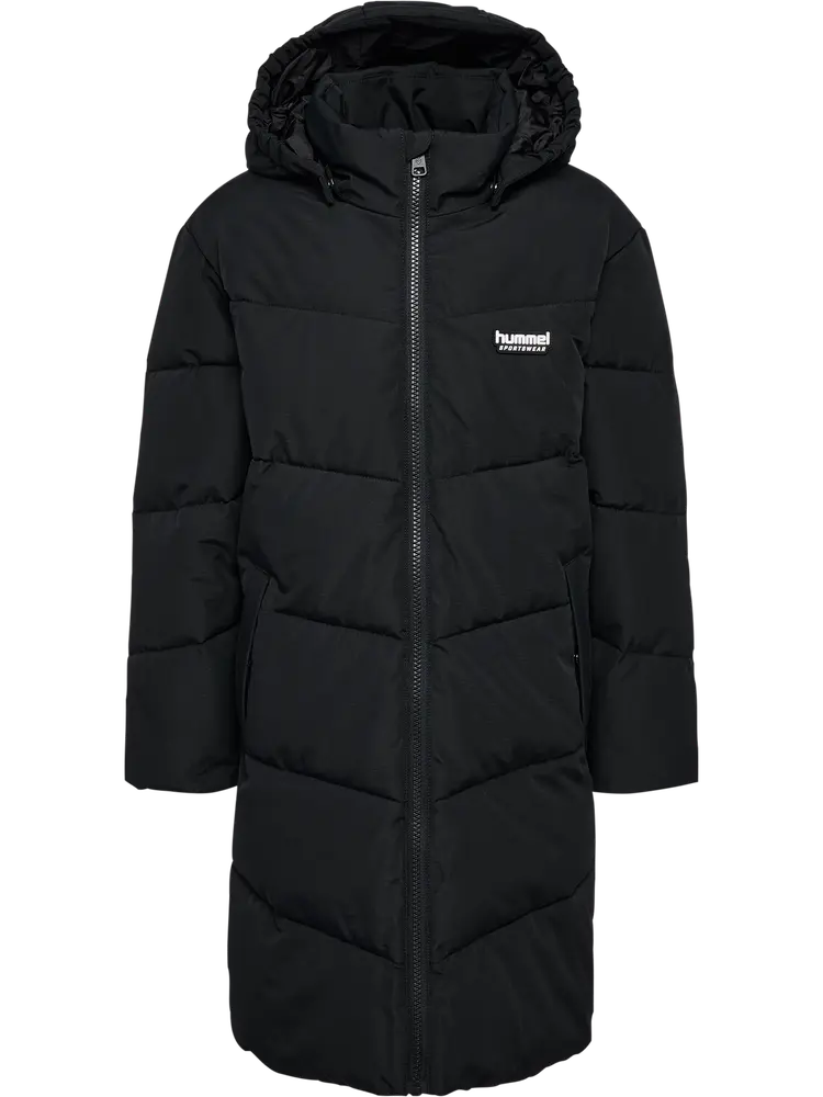 Puffer Lang Jakke - Black - 116