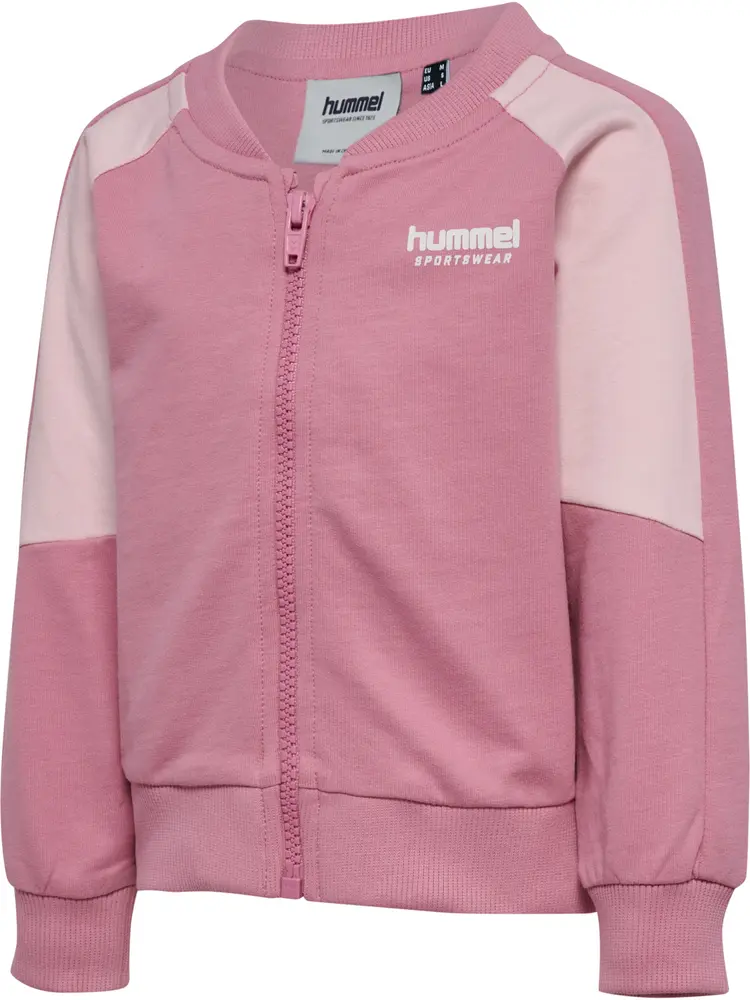 Loose Block Zip Trøje - Pale lilac - 80