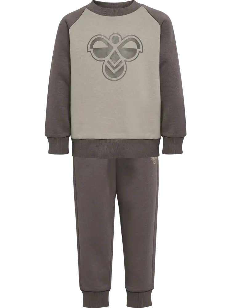 Hummel Bumble Sæt - Dark Gull Gray - 92