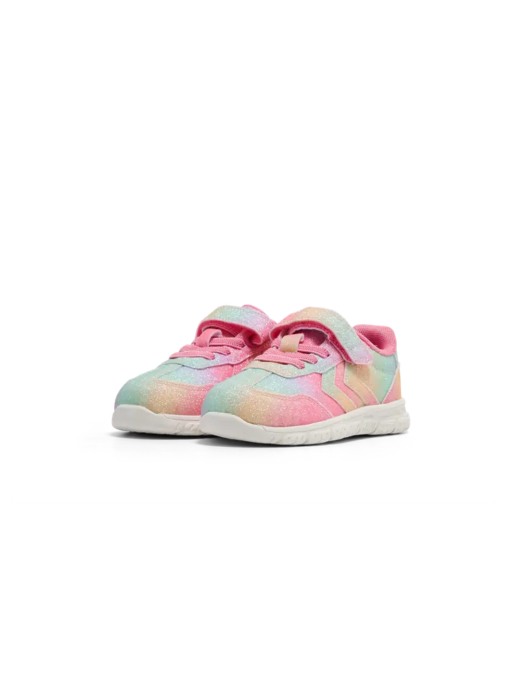 Hummel Crosslite Glitter 2.0 Infant Gymnastiksko - Multi Colour Red/Yellow/Green - 26