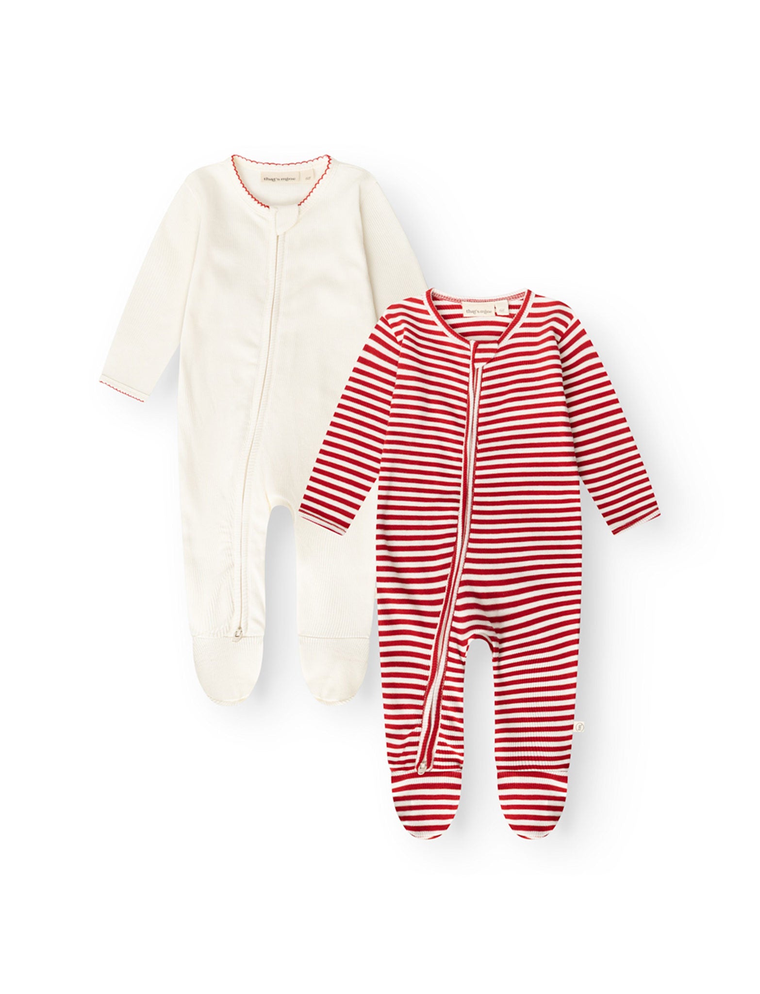That's Mine - Jona onesie 2-pak - Red stripe - 68cm - 6M