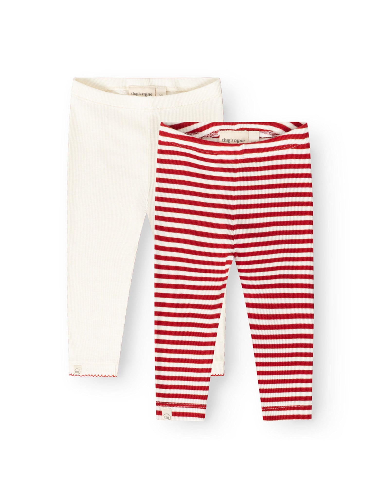 That's Mine - Jia leggings 2-pak - Red stripe - 68cm - 6M
