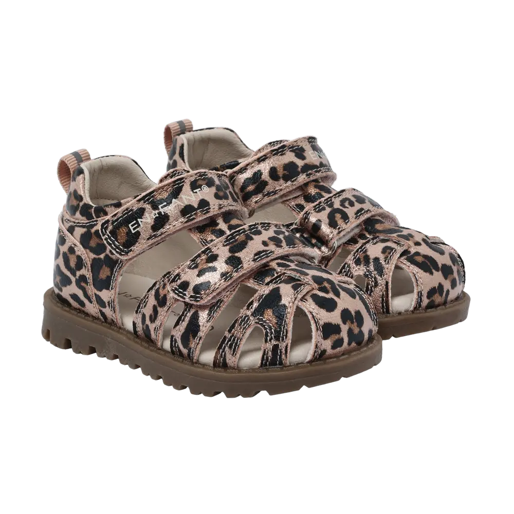 Sandal m. Velcro - Sepia Rose - 24