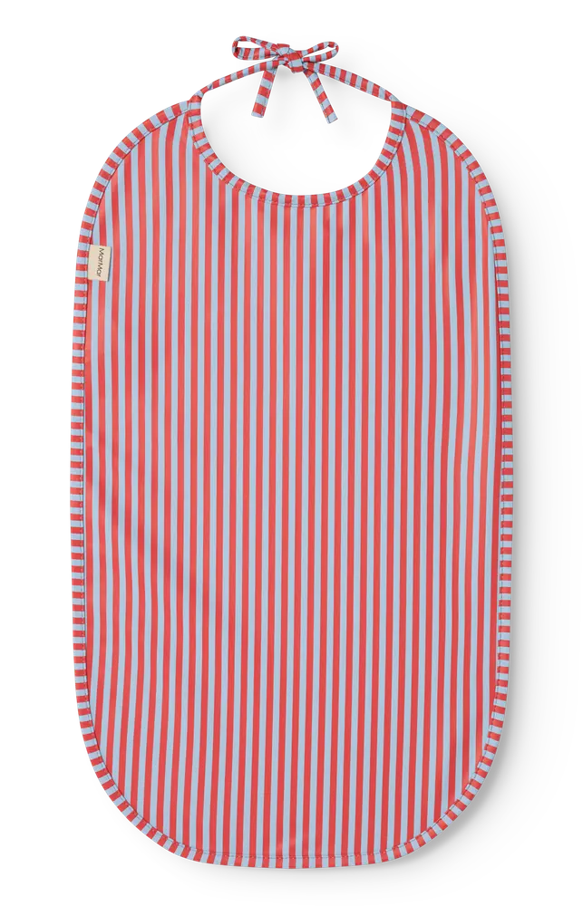 MarMar Copenhagen Bib Spiseforklæde - Blue Red Stripes