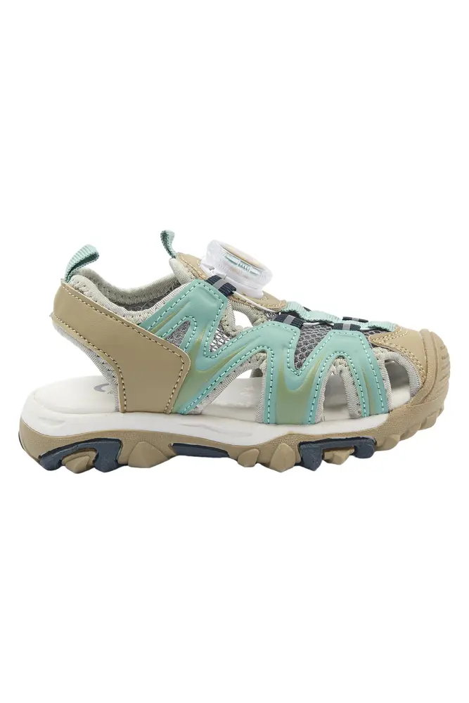 Sandal m. Mesh - Stone Blue - 35