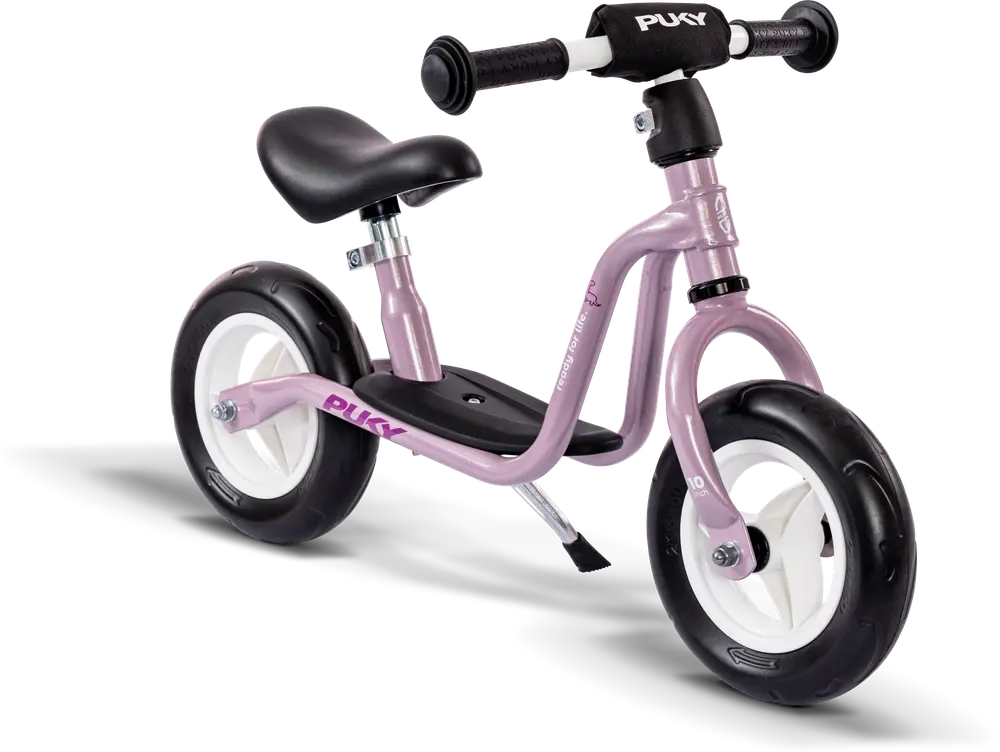 Løbecykel - LR M perlemorspink - med støttefod