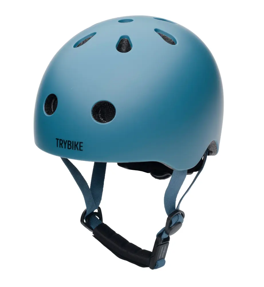 Trybike Cykelhjelm Med Retrolook - Vintageblå XS