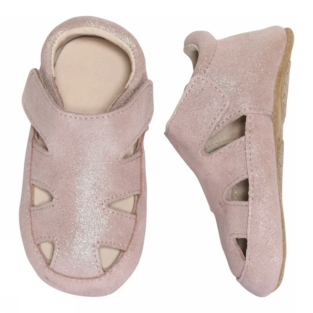 Sandal læder slippers - Rose Grey - 23/24