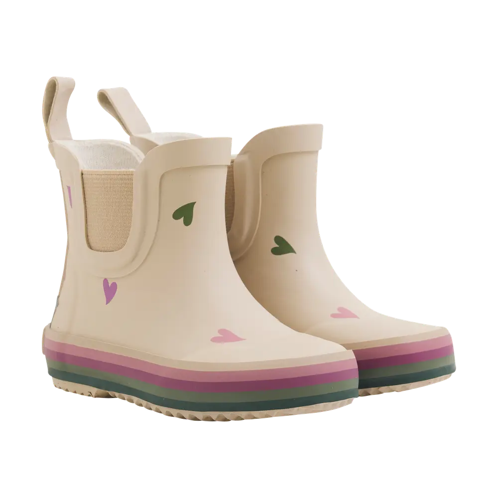 Korte Gummistøvler - W. Badges - White Pepper - 26