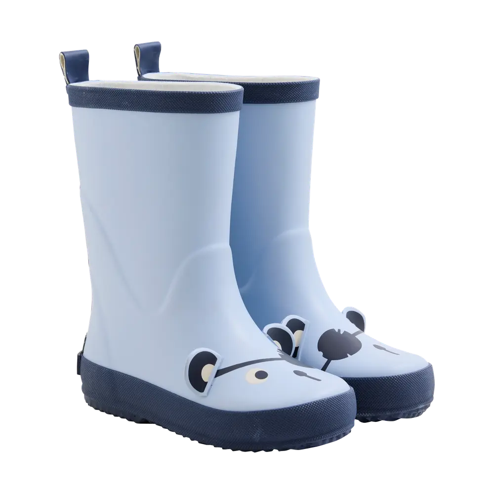 Pirat 3D Gummistøvle - Blue Fog - 24