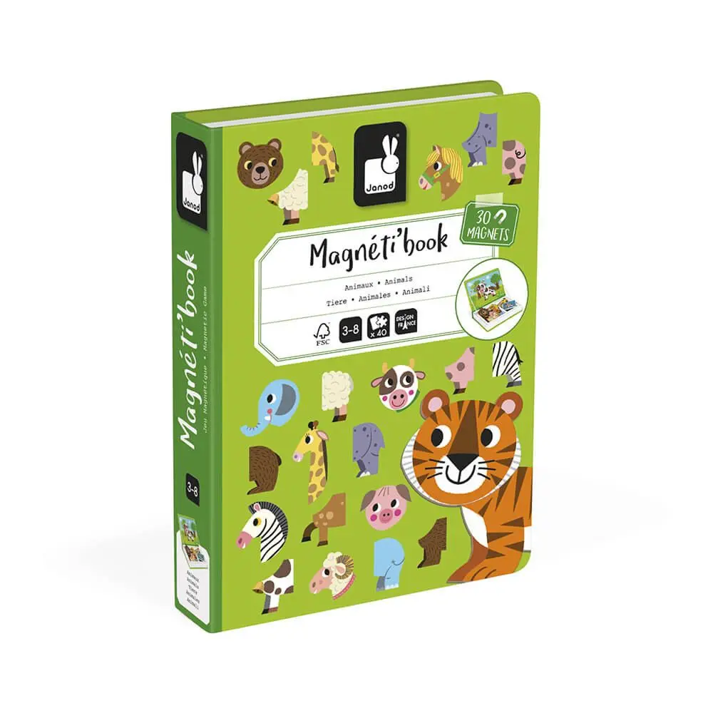 Janod Magneti'Book - Animals - 30 magnets