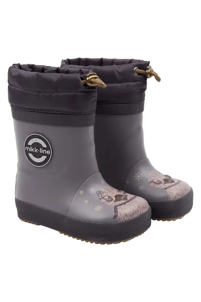 Mikk-Line Barefoot Vintergummistøvle 3D - Shark - 21