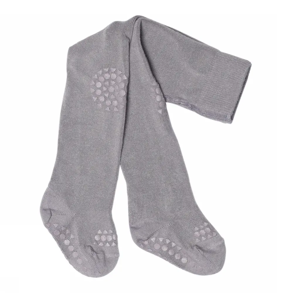 Kravle Strømpebukser Bambus - Lavender Gray - 6-12 MDR.