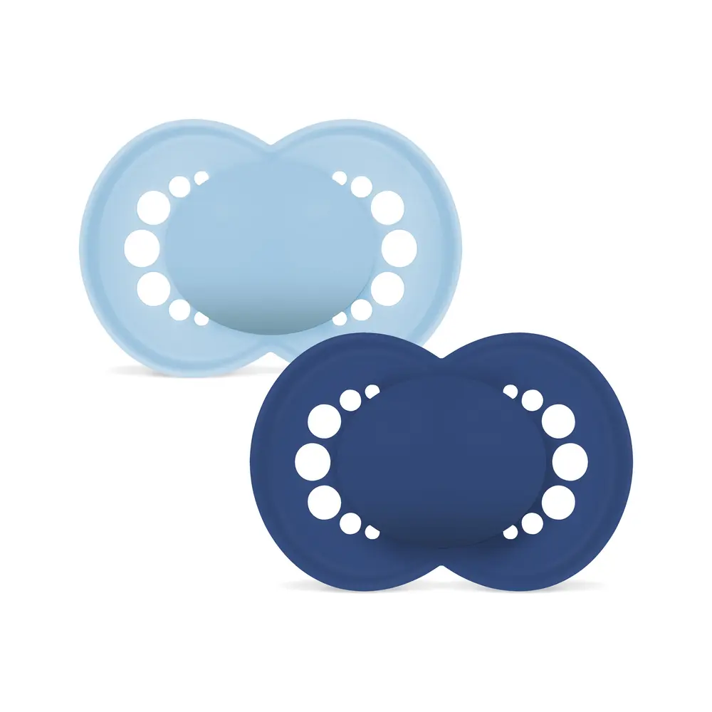 Original Silk 6-16m 2-pk V Blue Unprinted