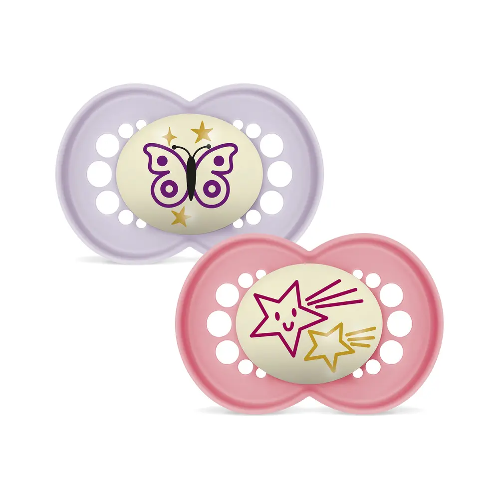 Original Night 16-36m Silk 2-pk V Pink