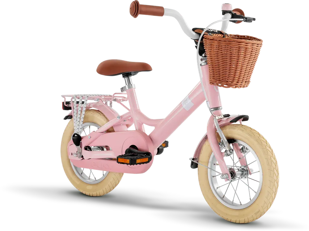 Youke Classic 12,Alu legecykel med kurv retro rose