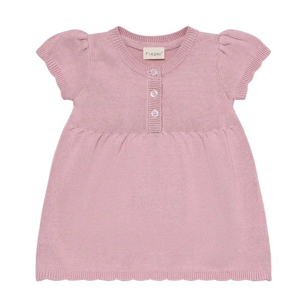 Strikket Kjole - Bleached Mauve - 62