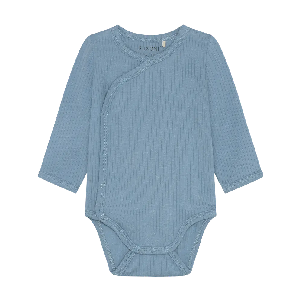 Langærmet Wrap Rib Body - Mountain Spring - 44