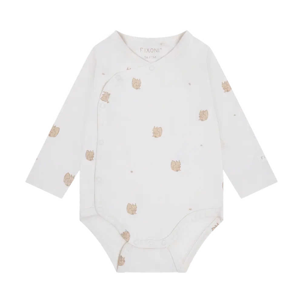 Fixoni Langærmet Wrap Body - Humus - 62