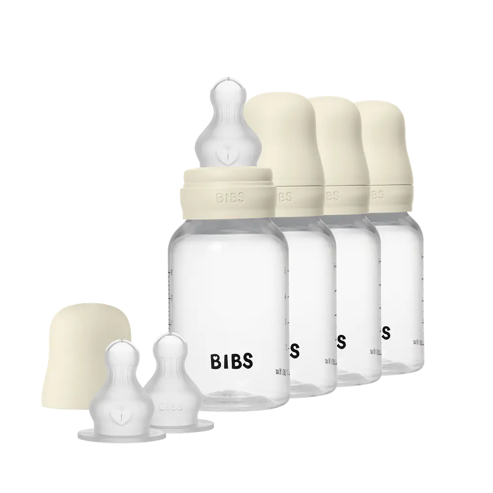 Sutteflaske Silicone 4pk 150 ml - Ivory