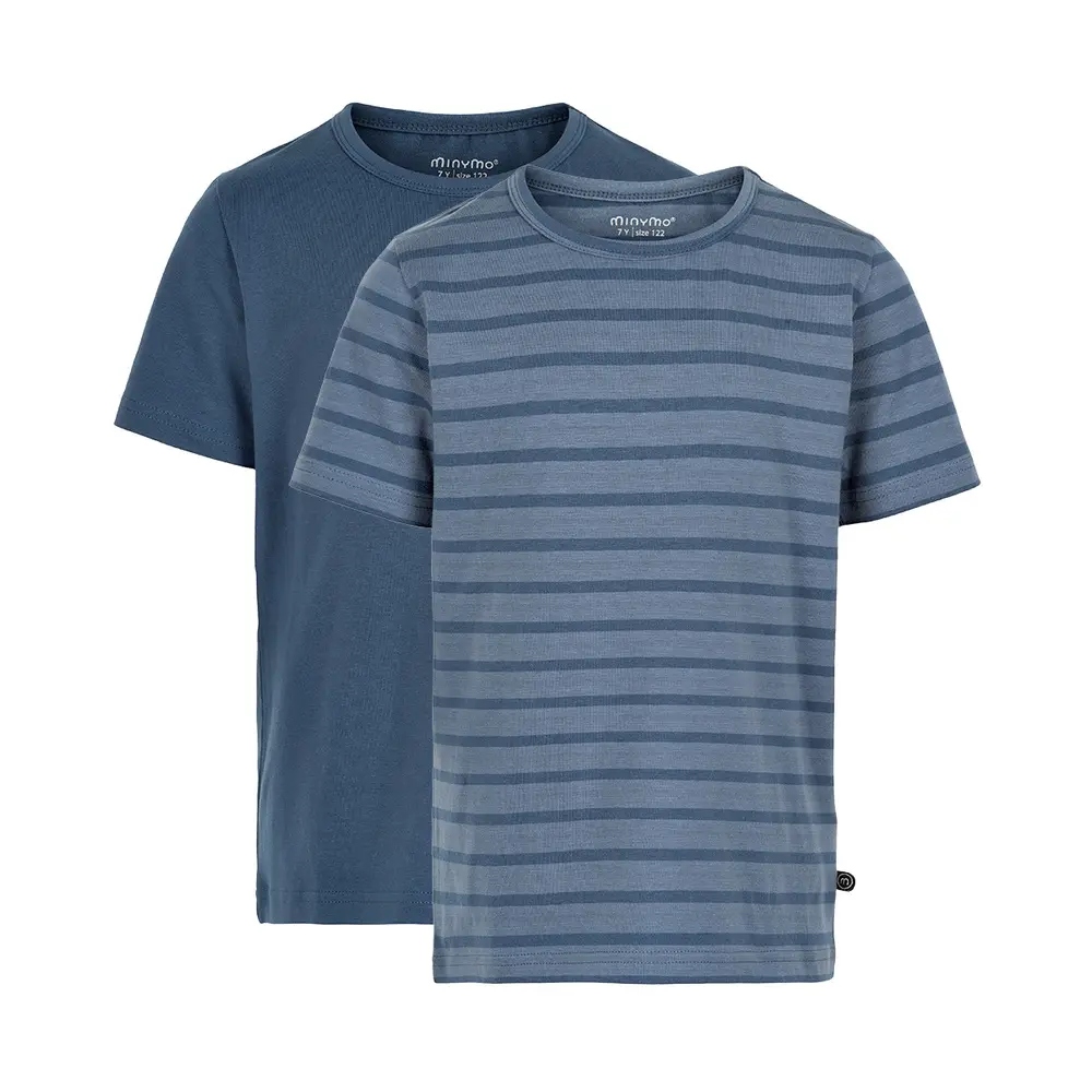 Basis T-shirt (2-pak) - 713 - 122
