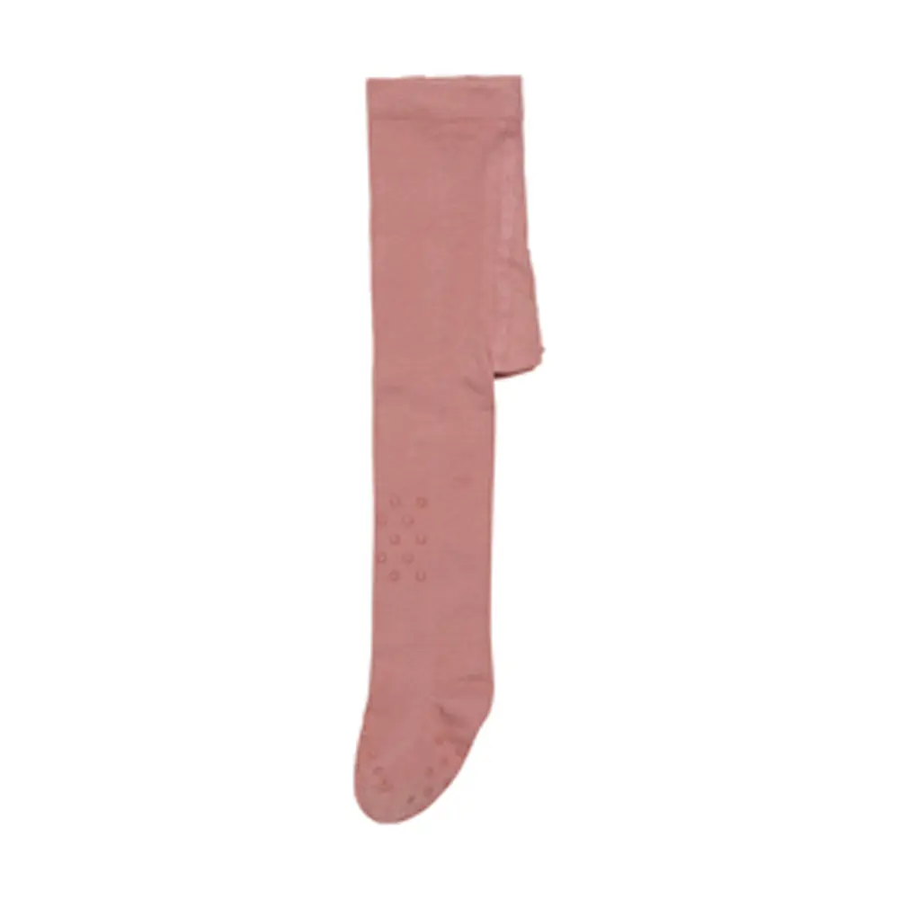 Strømpebukser med ABS - Misty Rose  - 80/86