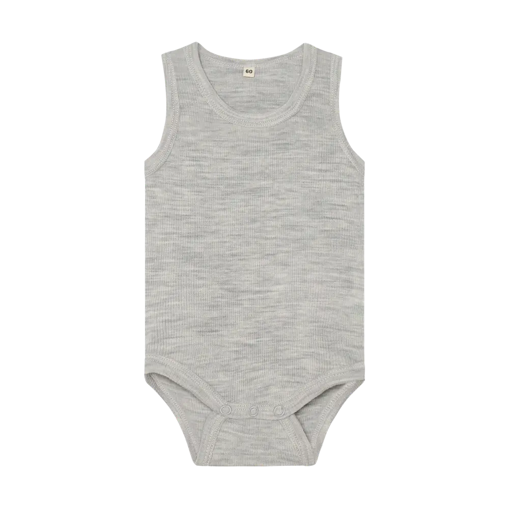 BeKids Uld body uden ærmer - Alloy Melange - 90