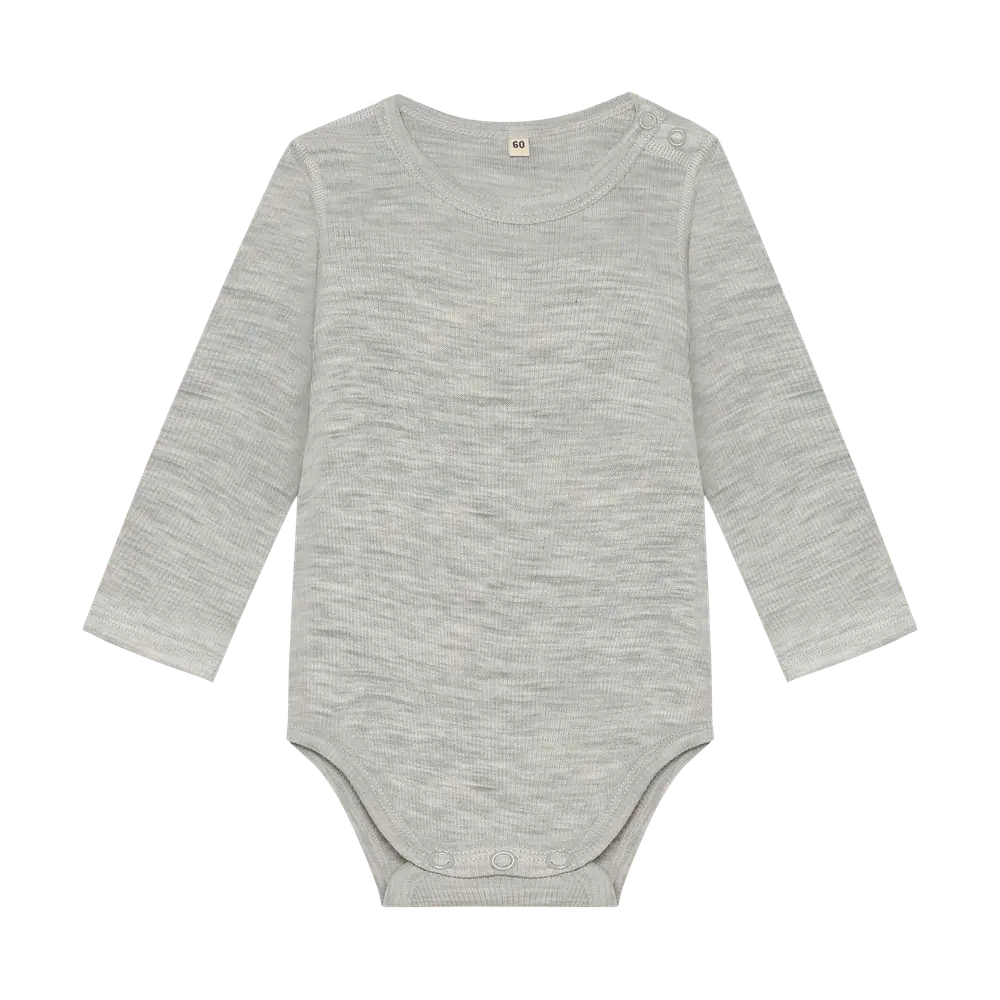 BeKids Langærmet Uld body - Alloy Melange - 70