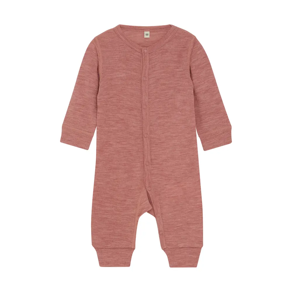 BeKids Uld Jumpsuit - Light Mahogany Melange - 60