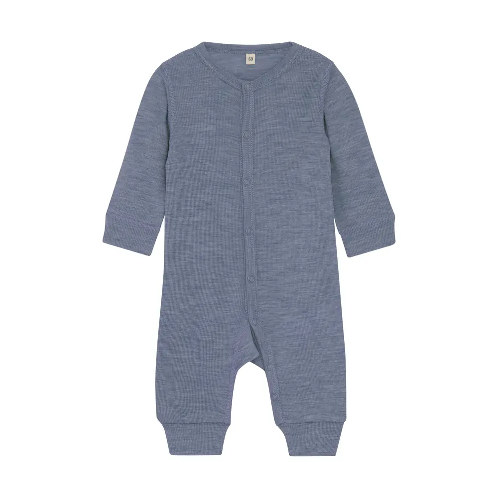 BeKids Uld Jumpsuit - Folkstone Gray Melange - 70