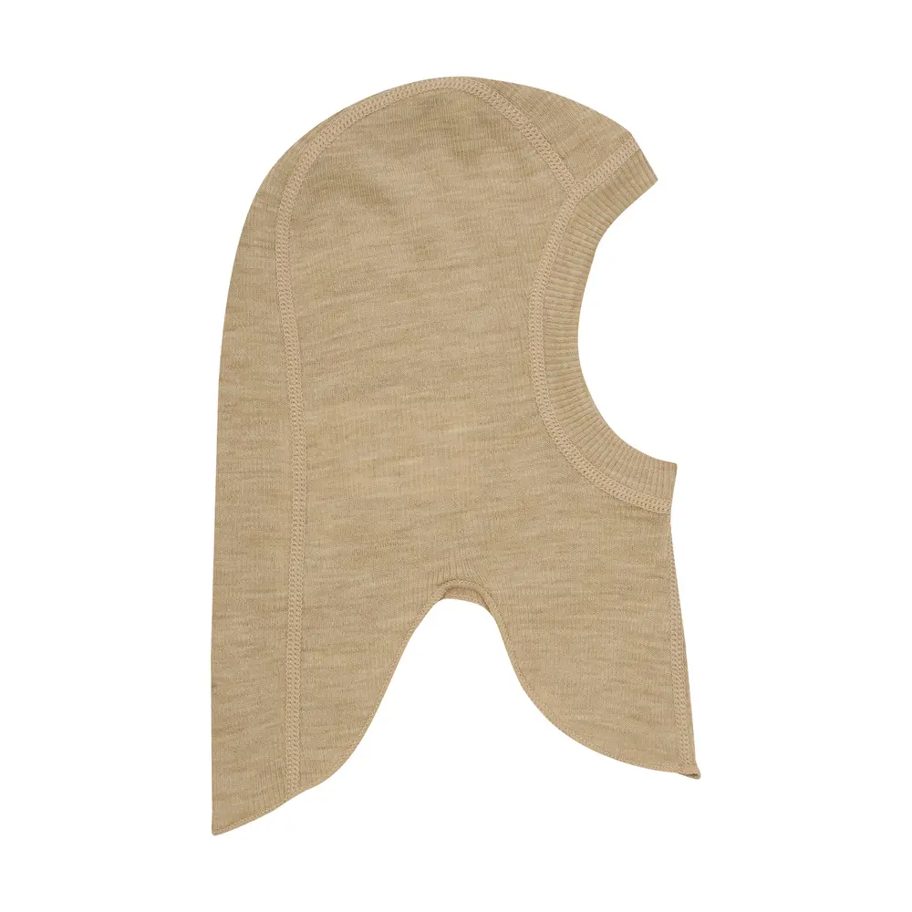 BeKids Uld elefanthue - Light Camel Melange - 90