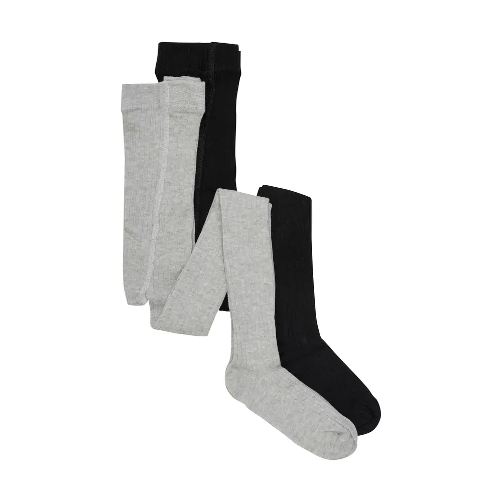 Rib Stømpebukser (2-PACK) - 130 - 92/98
