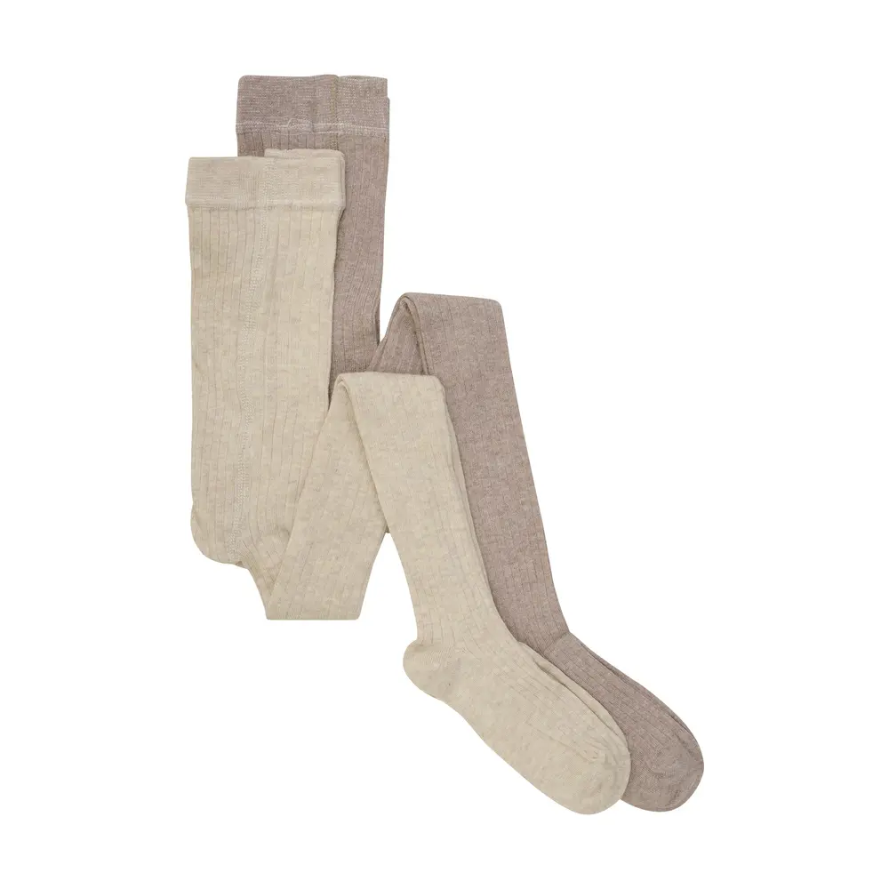 Rib Stømpebukser (2-PACK) - 235 - 80/86