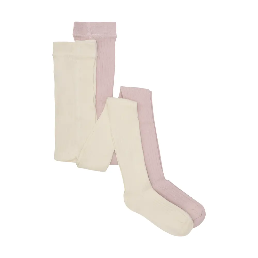 Rib Stømpebukser (2-PACK) - 596 - 116/122
