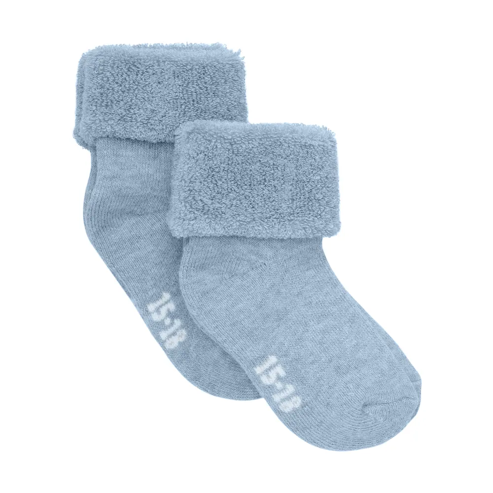 BeKids Terry Strømper 2-Pak - Grey Dawn Melange  - 19/22