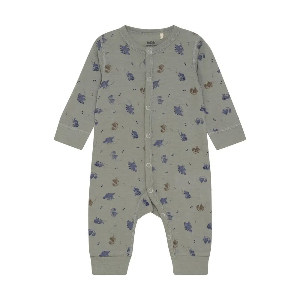 Uld Heldragt m. Print - Forest Fog - 90