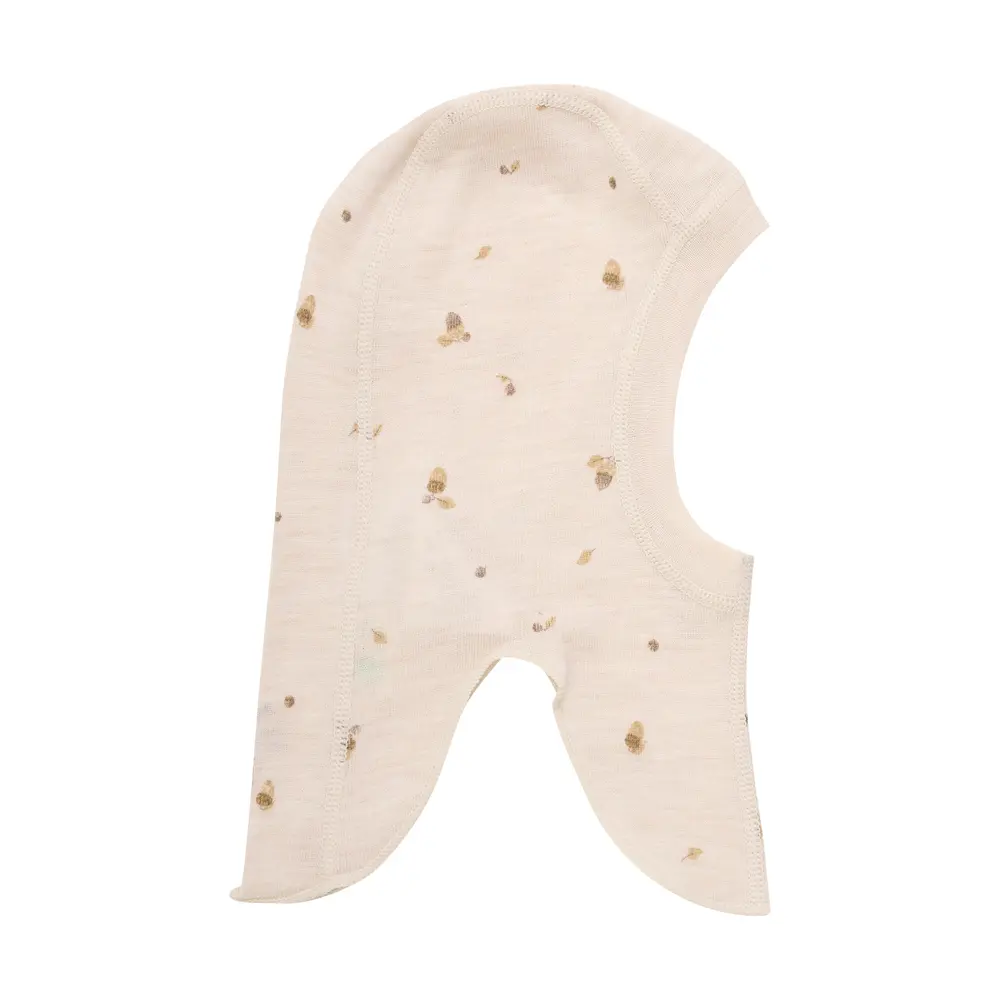 Uld Balaclava m. Print - Sandshell - 90