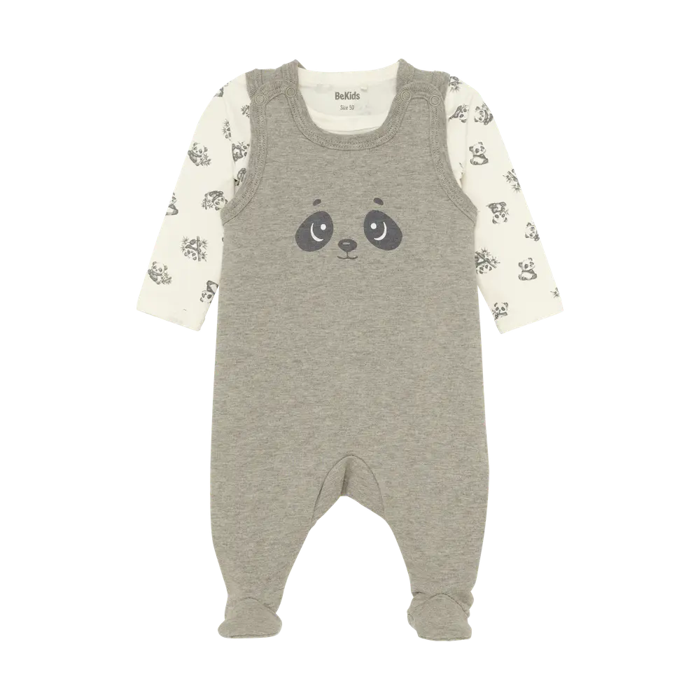 Sæt m. Body Langærmet+Overall - 9709 - 70