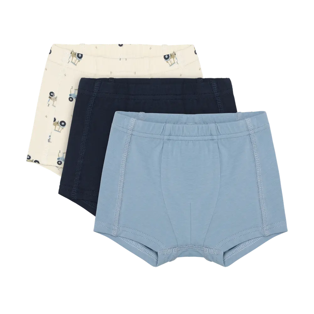 Boxershorts - 3 pak - Faded Denim - 90