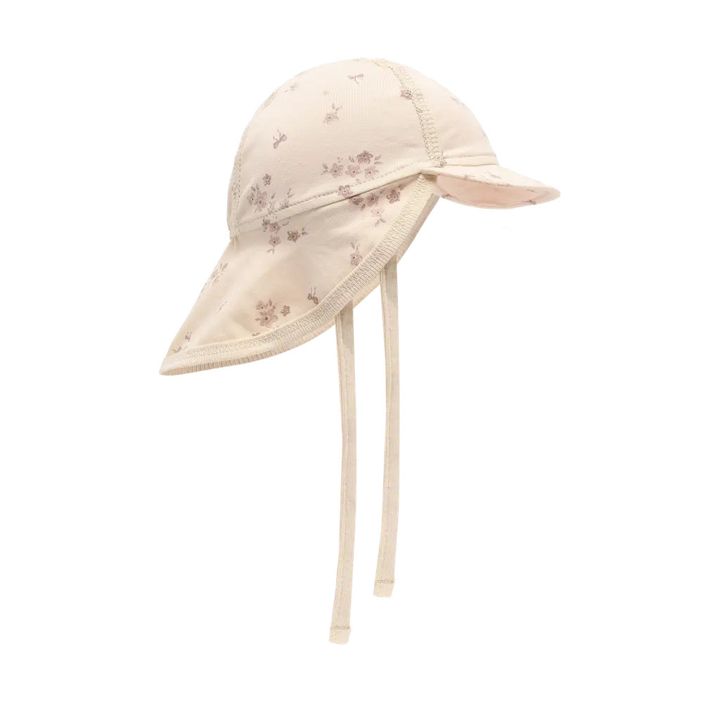 Sommerhat m. Print - Shadow Gray - 60