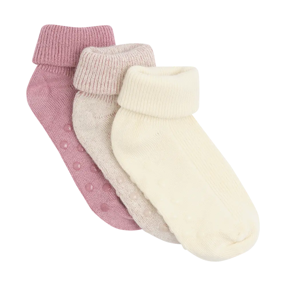 Baby Ribsok m. ABS 3-pak - Burnished Lilac - 23/26