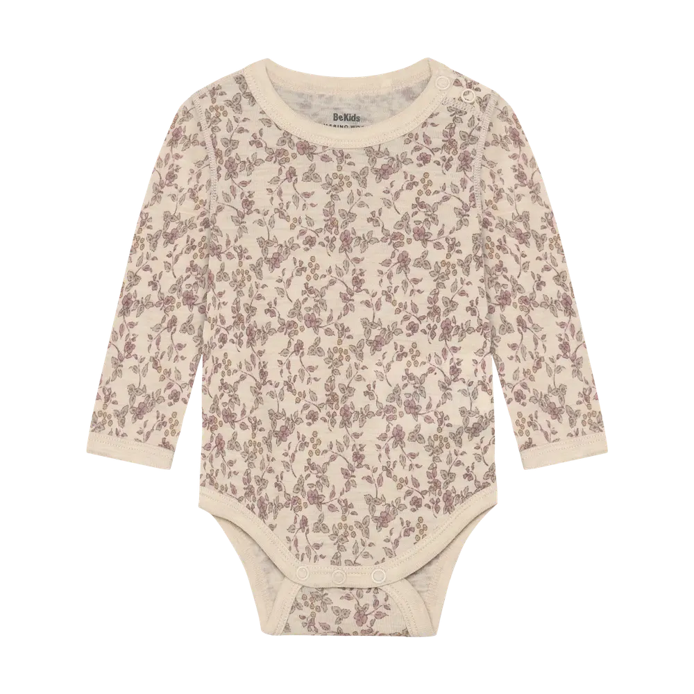 BeKids Langærmet Uld Body - Starling - 70