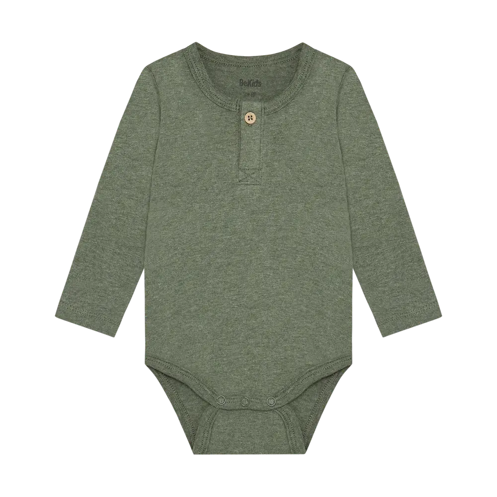 BeKids Langærmet Body - Four Leaf Clover - 70