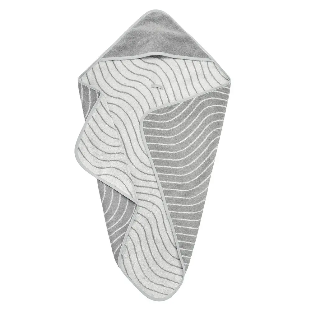 Leander Hoodie Woodland Håndklæde - Cool Grey